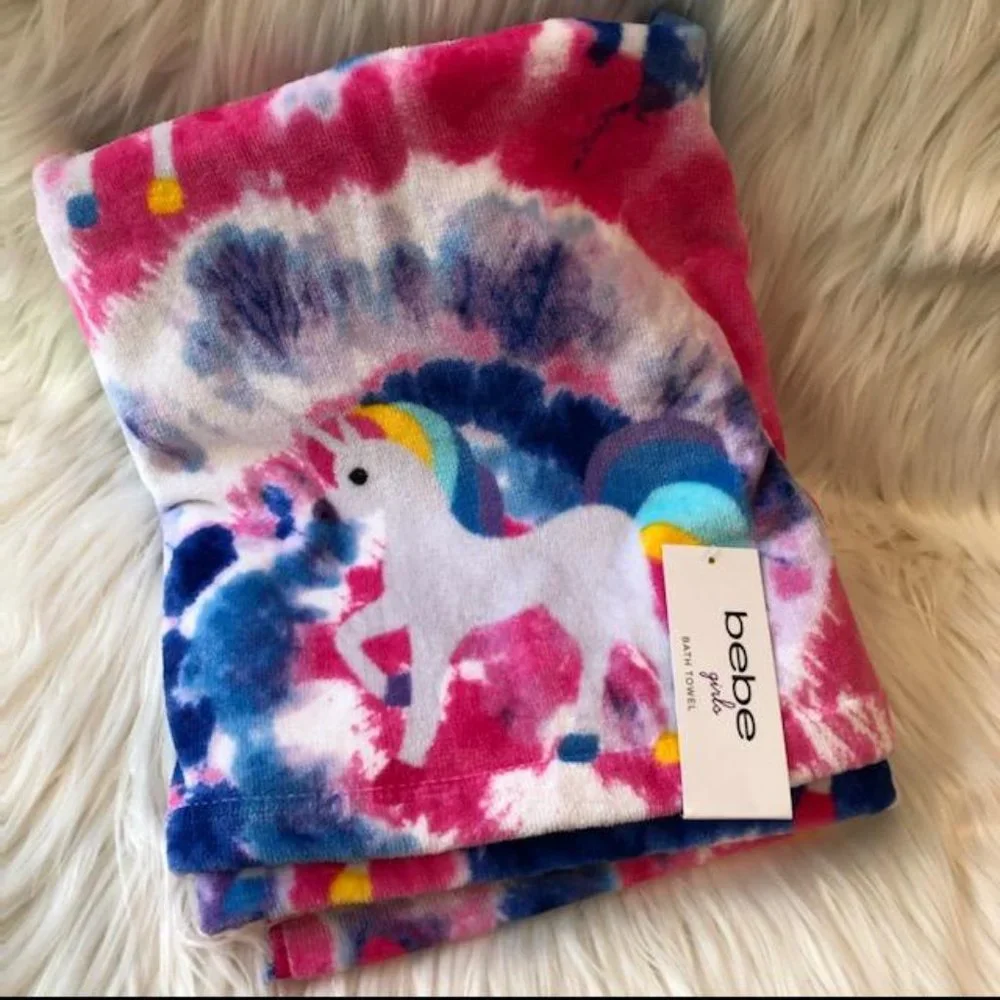 Bebe Tie Dye Unicorn 6 Piece Towel Set